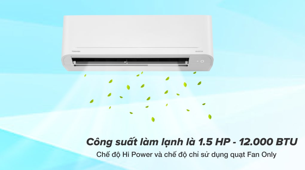 Máy lạnh Toshiba 1.5 HP Inverter RAS-H13C4KCVG-V - Tính năng làm lạnh