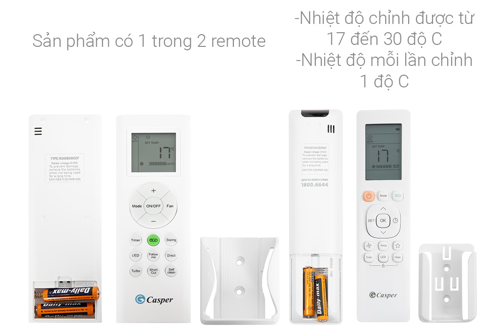 Điều hòa Casper Inverter 9000 BTU IC-09TL32 Màu Trắng