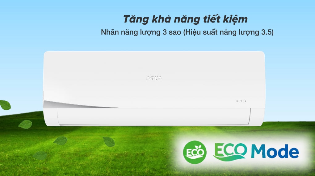 Điều hòa Aqua 9000 BTU AQA-KCR09NQ-S - Chế độ Eco