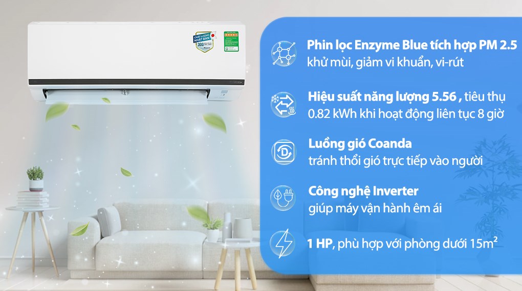 Máy lạnh Daikin Inverter 1 HP FTKB25WMVMV
