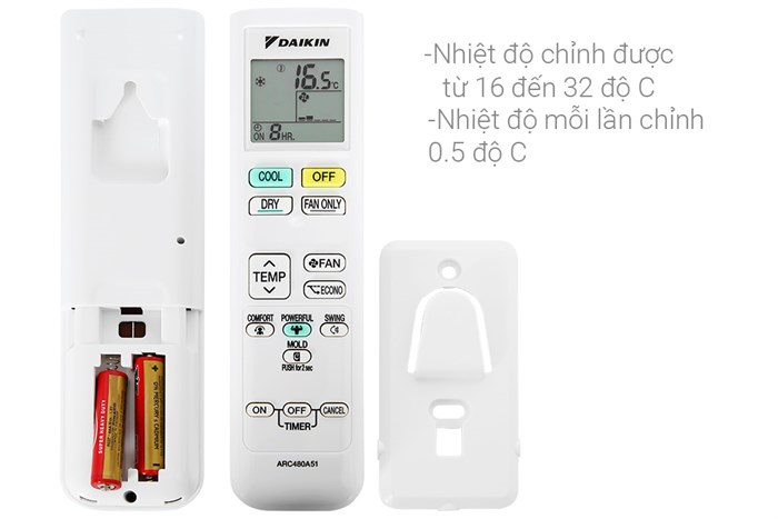 Máy lạnh Daikin Inverter 1 HP FTKB25WMVMV Màu Trắng
