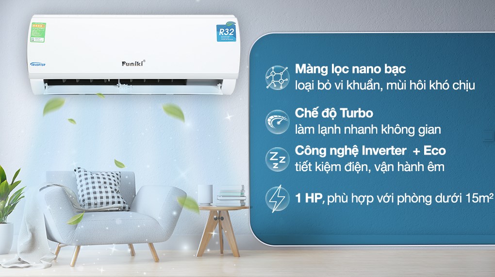 Máy lạnh Funiki Inverter 1 HP HIC09TMU.ST3