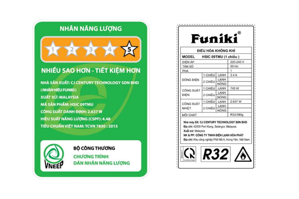 Máy lạnh Funiki Inverter 1 HP HSIC09TMU Màu Trắng