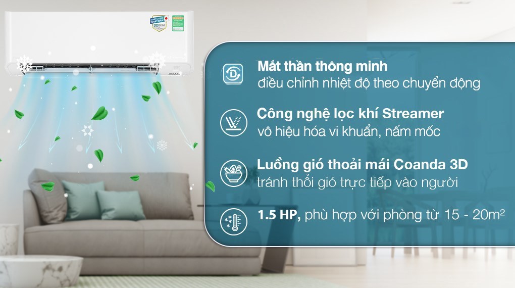 Máy lạnh Daikin Inverter 1.5 HP FTKY35WMVMV
