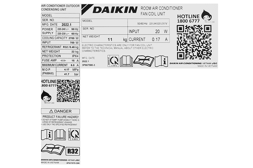 Máy lạnh Daikin Inverter 1.5 HP FTKY35WMVMV chính hãng