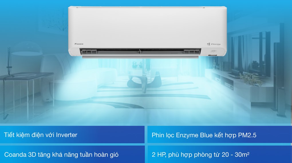 Máy lạnh Daikin Inverter 2 HP FTKY50WVMV