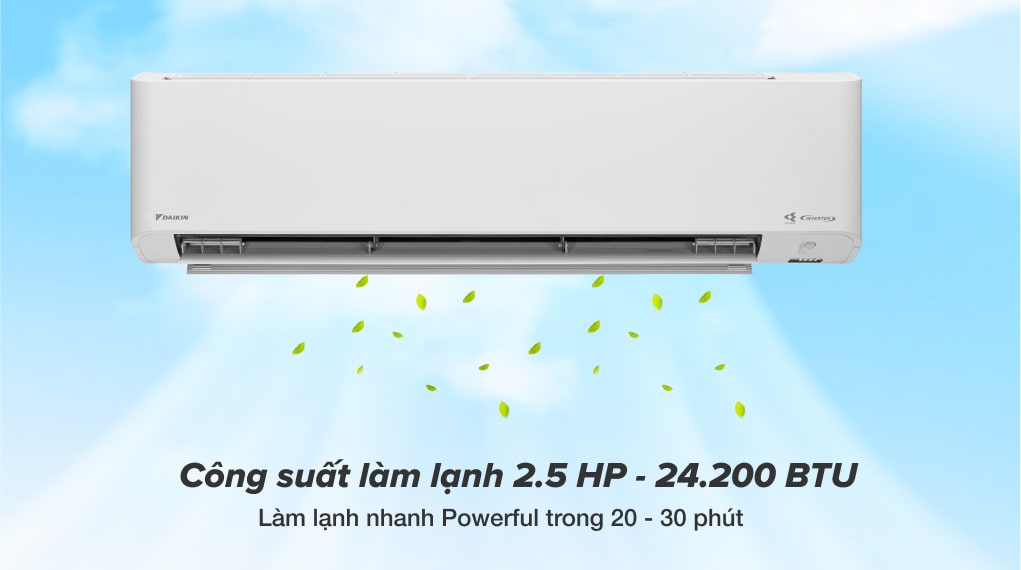 Điều hòa Daikin Inverter 24200 BTU FTKY71WVMV - Công suất làm lạnh