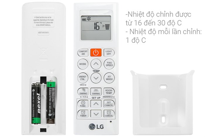 Máy lạnh 2 chiều LG Inverter 1.5 HP B13END1 Màu Trắng
