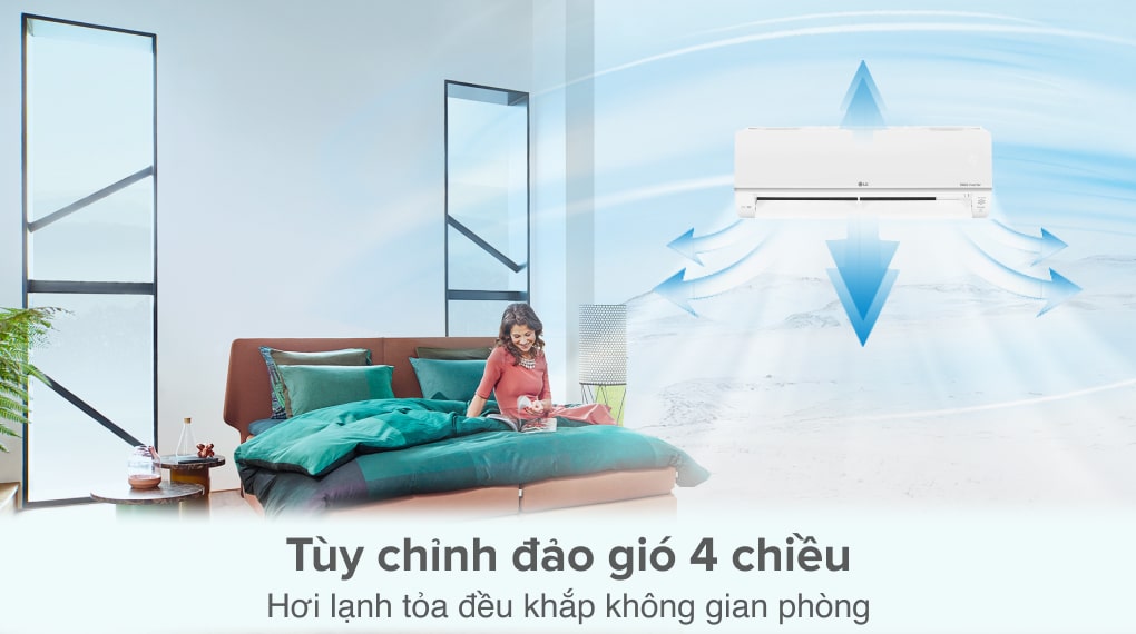 Máy lạnh 2 chiều LG Inverter 1 HP B10API - Công nghệ thổi gió