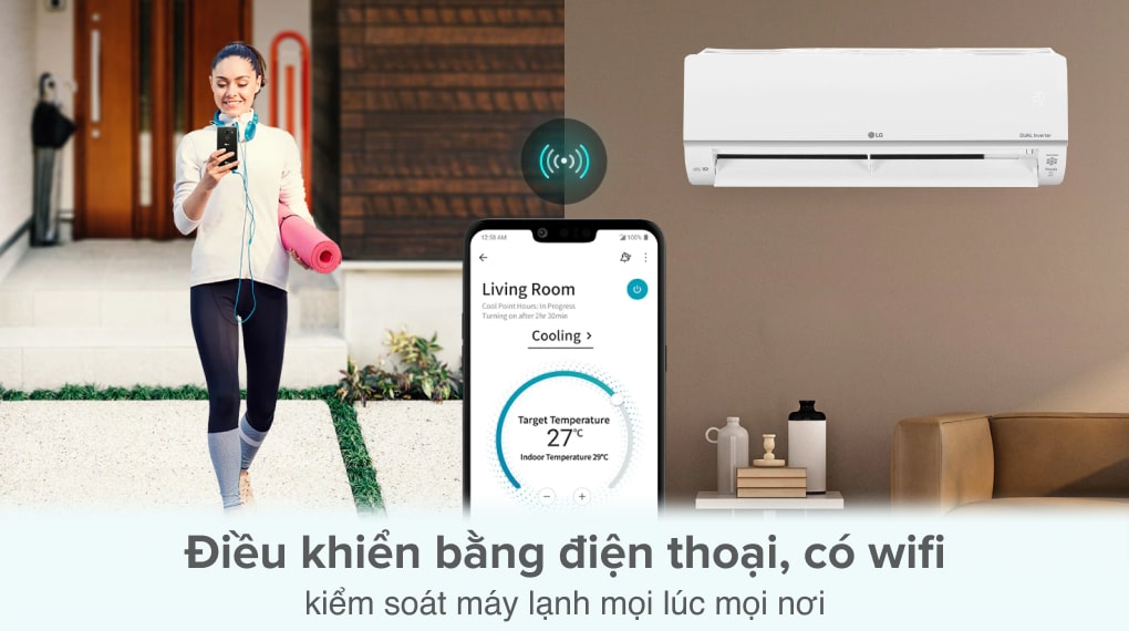 Máy lạnh 2 chiều LG Inverter 1 HP B10API - Tiện ích