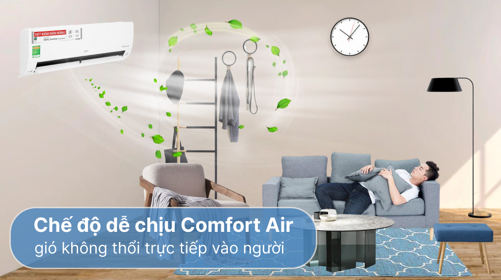 Máy lạnh LG Inverter 1.5 HP V13APH2 - Cơ chế thổi gió