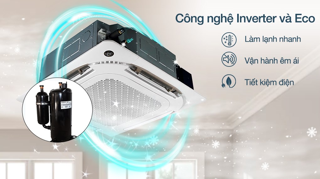 Máy lạnh âm trần 2 chiều 2.5 HP Midea MCD1-24HRDN1