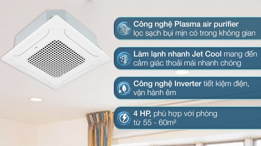 Máy lạnh âm trần LG 4 HP ATNQ36GNLE7 (3 pha)