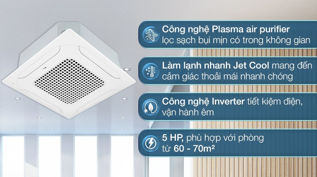 Máy lạnh âm trần LG 5 HP ATNQ48GMLE7 (3 pha)