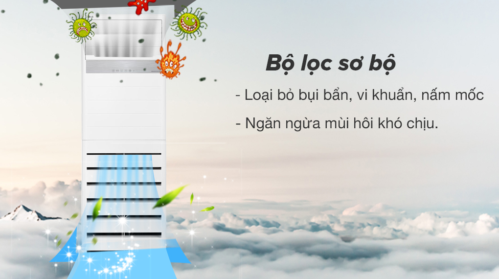 Bộ lọc sơ bộ - MÁY LẠNH TỦ ĐỨNG INVERTER LG 4.0 HP APNQ36GR5A4 (3 PHA)