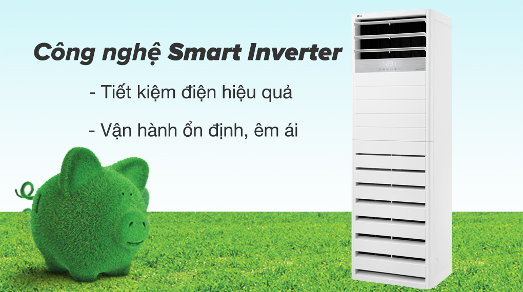 Công nghệ Smart Inverter - MÁY LẠNH TỦ ĐỨNG INVERTER LG 4.0 HP APNQ36GR5A4 (3 PHA)