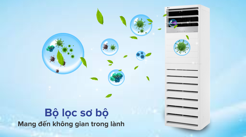 Máy lạnh tủ đứng Inverter LG 4.0 HP APNQ36GR5A4 - Khả năng lọc không khí