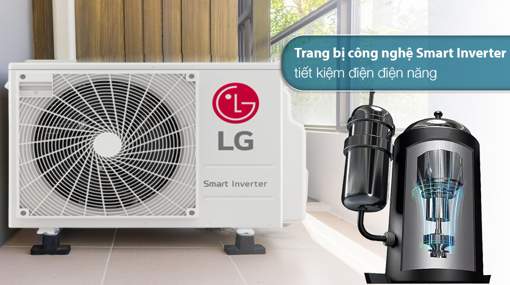 Dàn nóng Multi Inverter LG 2.5 HP A3UQ24GFD0 - Công nghệ tiết kiệm điện
