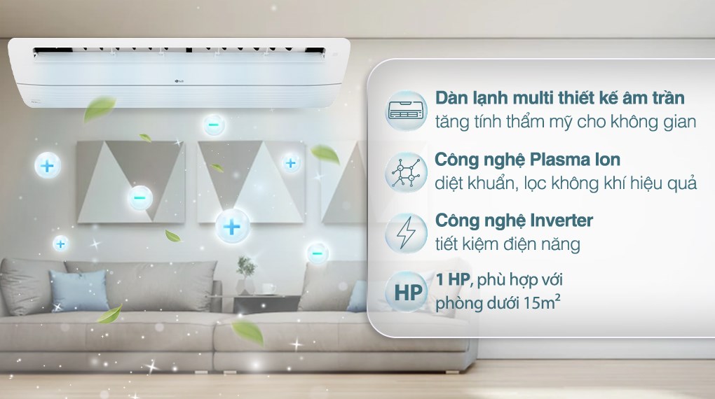 Dàn lạnh Multi LG Inverter 1.0 HP AMNQ09GTUA0/PT-UAHW0