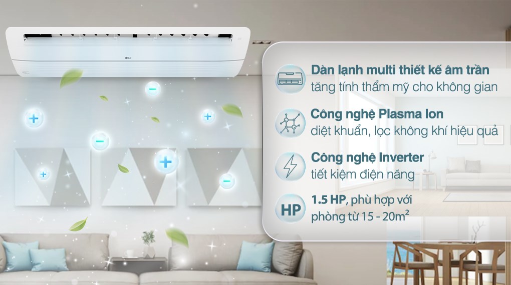 Dàn lạnh Multi LG Inverter 1.5 HP AMNQ12GTUA0/ PT-UAHW0
