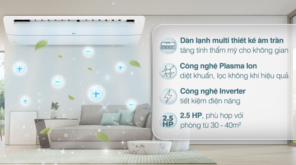 Dàn lạnh Multi LG Inverter 2.5 HP AMNQ24GTTA0/PT-TAHW0