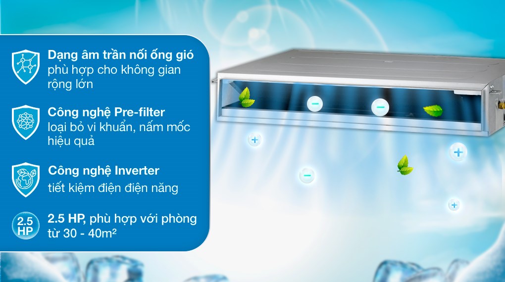 Dàn lạnh Multi LG Inverter 2.5 HP AMNQ24GL3A0