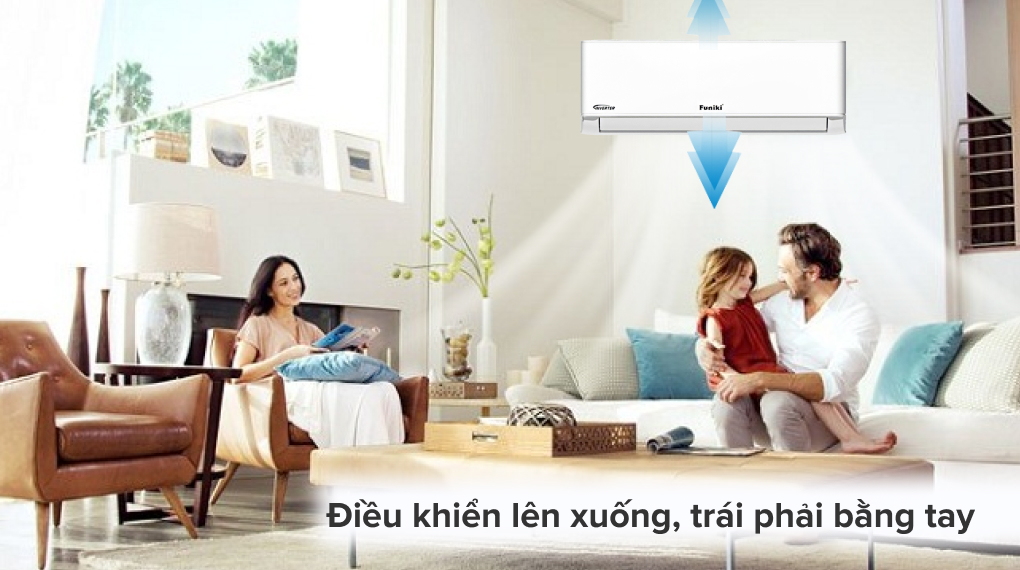 Máy lạnh Funiki Inverter 1.5 HP HIC12TMU.ST3 - Cơ chế thổi gió