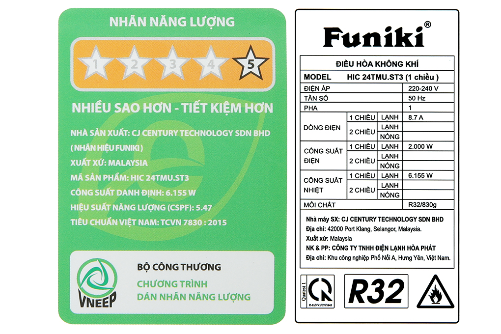 Máy lạnh Funiki Inverter 2.5 HP HIC24TMU.ST3 Màu Trắng