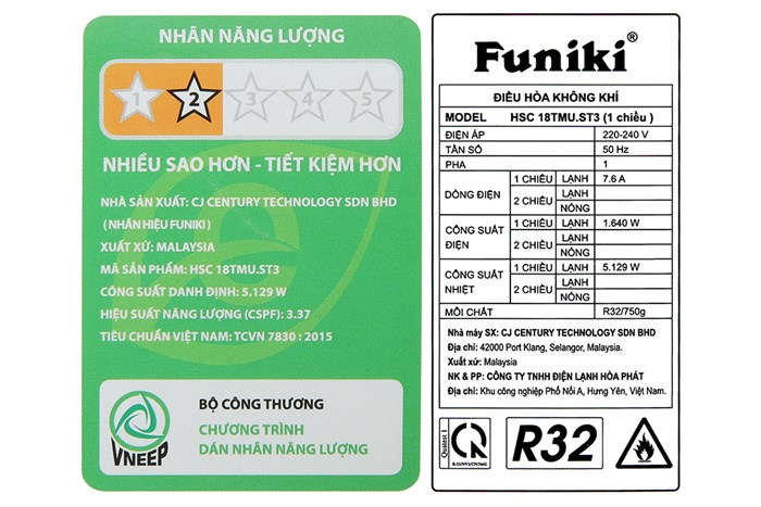 Máy lạnh Funiki 2 HP HSC18TMU.ST3