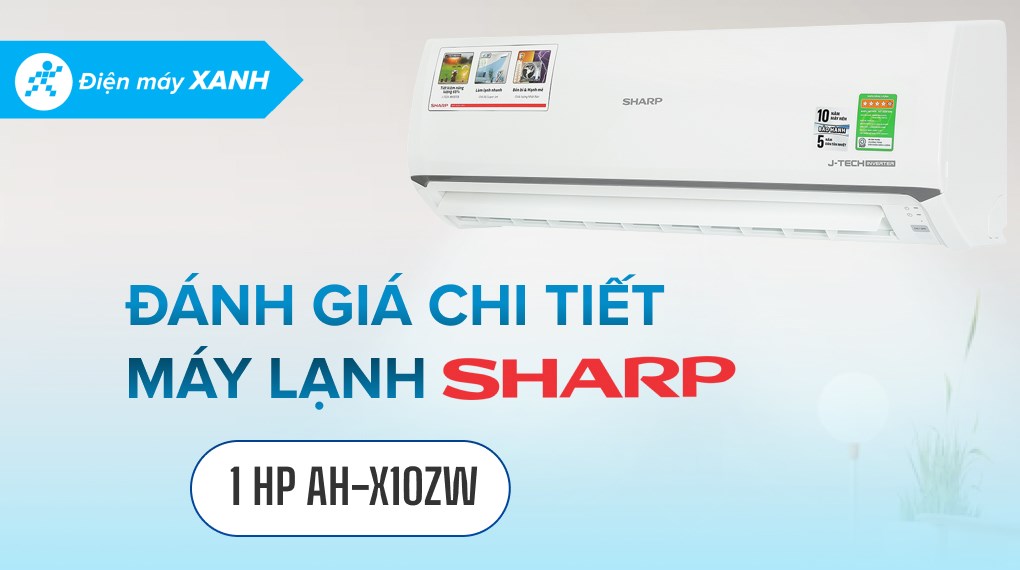 Máy lạnh Sharp Inverter 1 HP AH-X10ZW