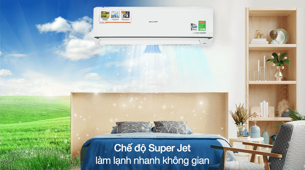 Máy lạnh Sharp Inverter 1 HP AH-X10ZW