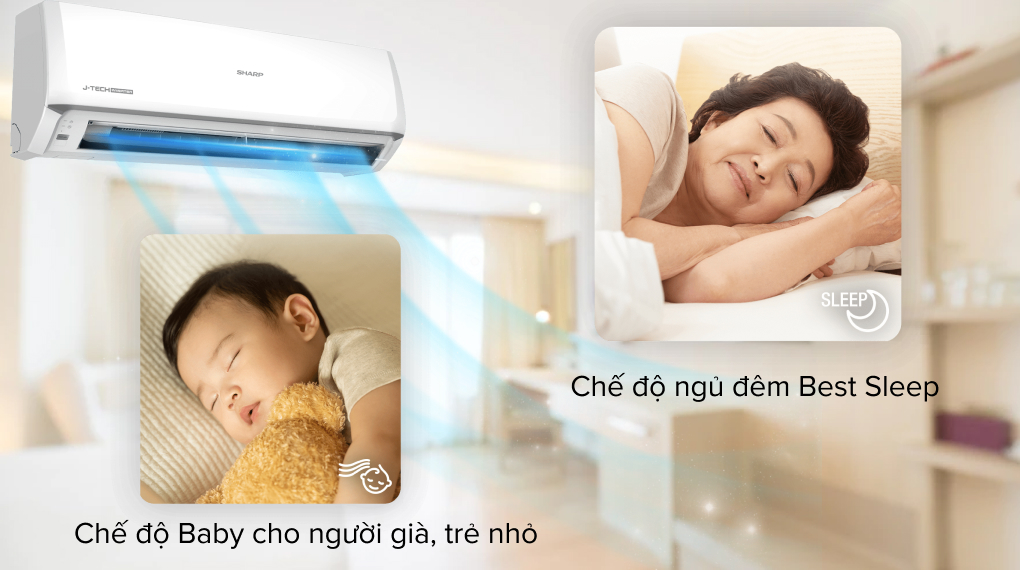 Máy lạnh Sharp Inverter 1 HP AH-X10ZW - Tiện ích