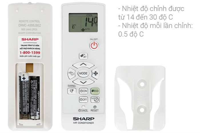 Máy lạnh Sharp Inverter 1 HP AH-X10ZW Màu Trắng