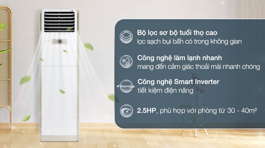 Điều hòa tủ đứng Daikin inverter 34.000BTU 3 Pha FVA100AMVM/RZF100CYM