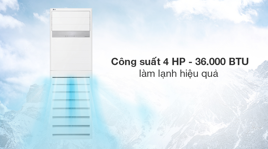 Máy lạnh tủ đứng LG Inverter 4 HP ZPNQ36LR5A0 (3 Pha) - Công nghệ làm lạnh