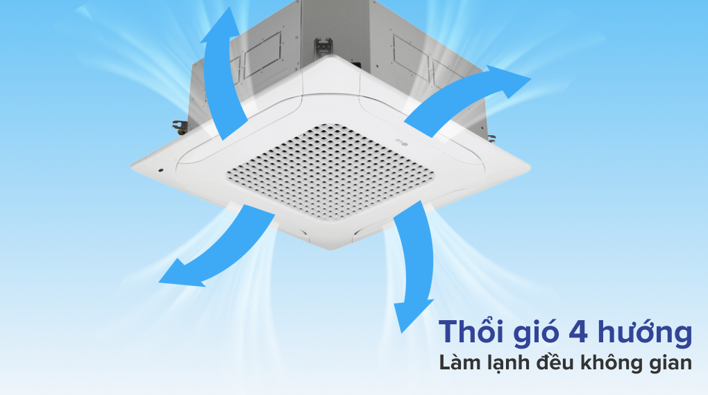 Điều hòa âm trần LG Inverter 46500 BTU ZTNQ48GMLA0 - Cơ chế thổi gió