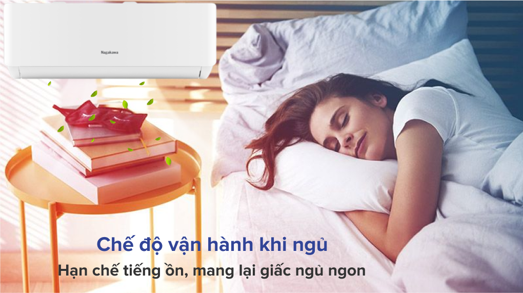 Máy lạnh Nagakawa Inverter 1.5 HP NIS-C12R2T28 - Chế độ vận hành khi ngủ