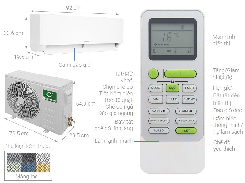 Máy lạnh Nagakawa Inverter 2 HP NIS-C18R2T28