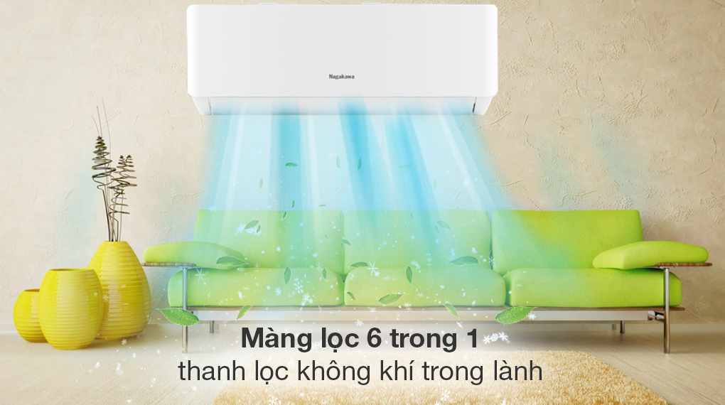 Máy lạnh Nagakawa Inverter 2 HP NIS-C18R2T28 - Khả năng lọc không khí 