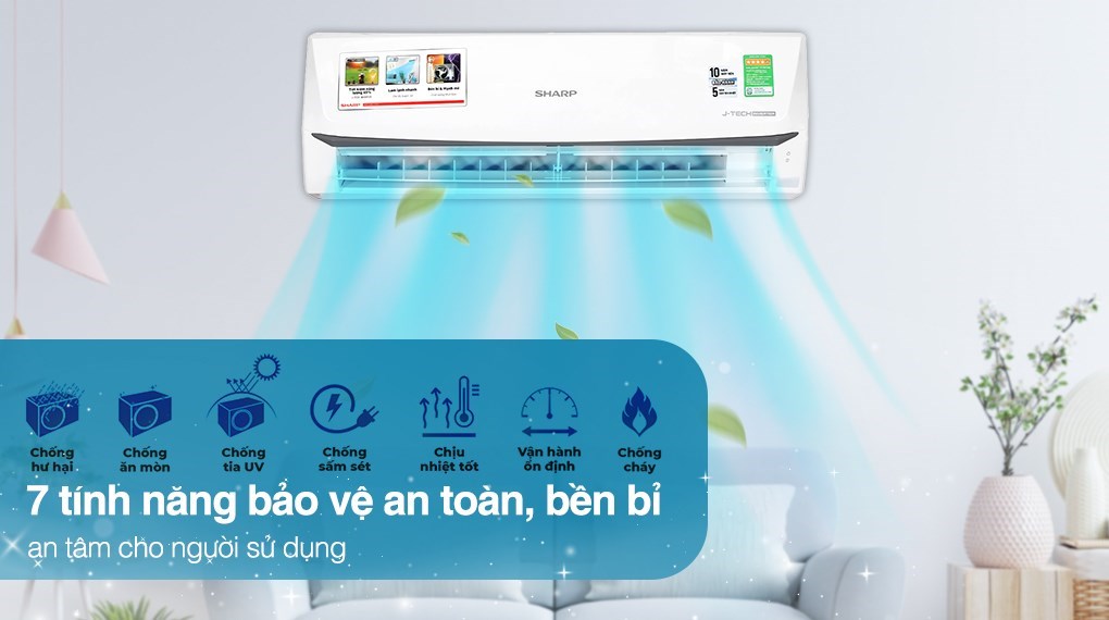 Điều hòa Sharp Inverter 9000 BTU AH-X10ZEW