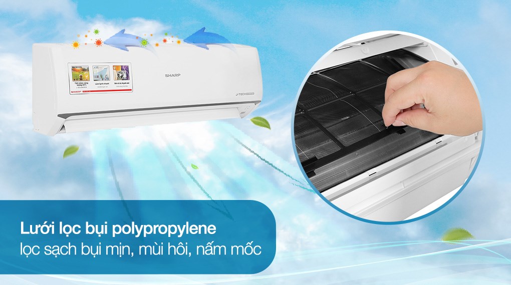Điều hòa Sharp Inverter 9000 BTU AH-X10ZEW
