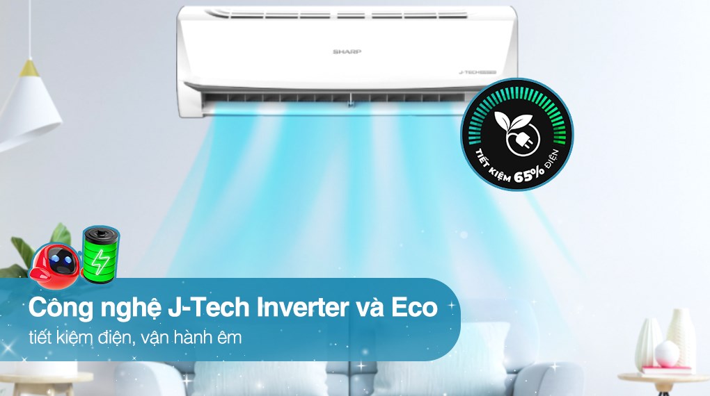 Máy lạnh Sharp Inverter 1.5 HP AH-X13ZEW