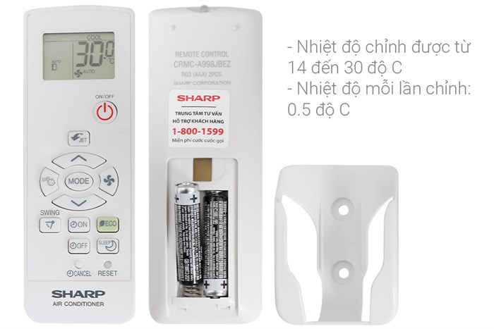 Máy lạnh Sharp Inverter 2 HP AH-X18ZEW Màu Trắng