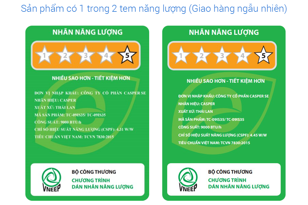 Máy lạnh Casper Inverter 1 HP TC-09IS35 Màu Trắng