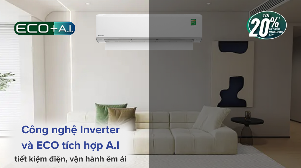 Máy lạnh Panasonic Inverter 2 HP CU/CS-XU18ZKH-8 - Công nghệ tiết kiệm điện