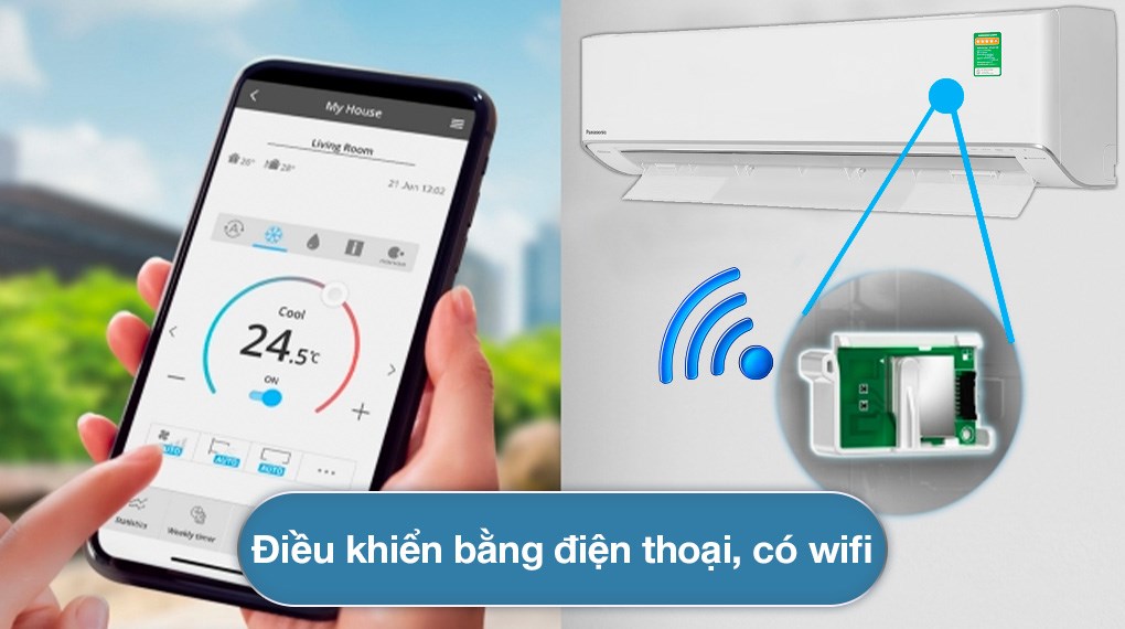 Máy điều hòa 2 chiều Panasonic Inverter 1.5 HP CU/CS-XZ12ZKH-8