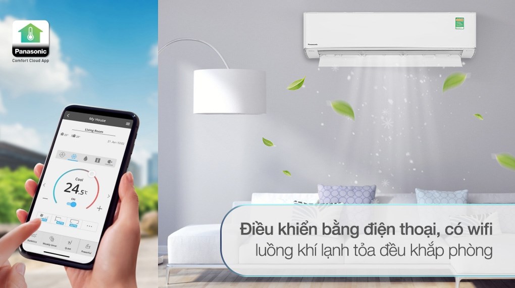 Máy điều hòa 2 chiều Panasonic Inverter 2.0 HP CU/CS-XZ18ZKH-8