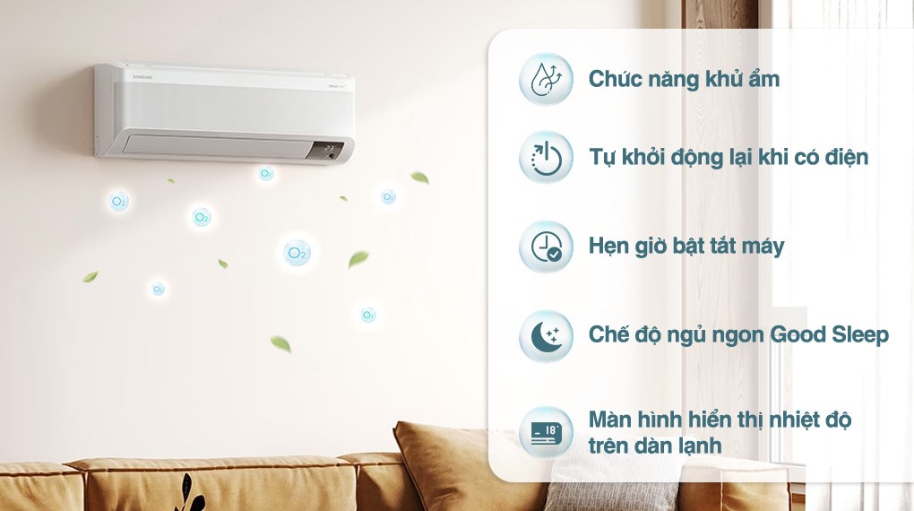 Máy lạnh Samsung Wind-Free Inverter 2 HP AR18CYFAAWKNSV