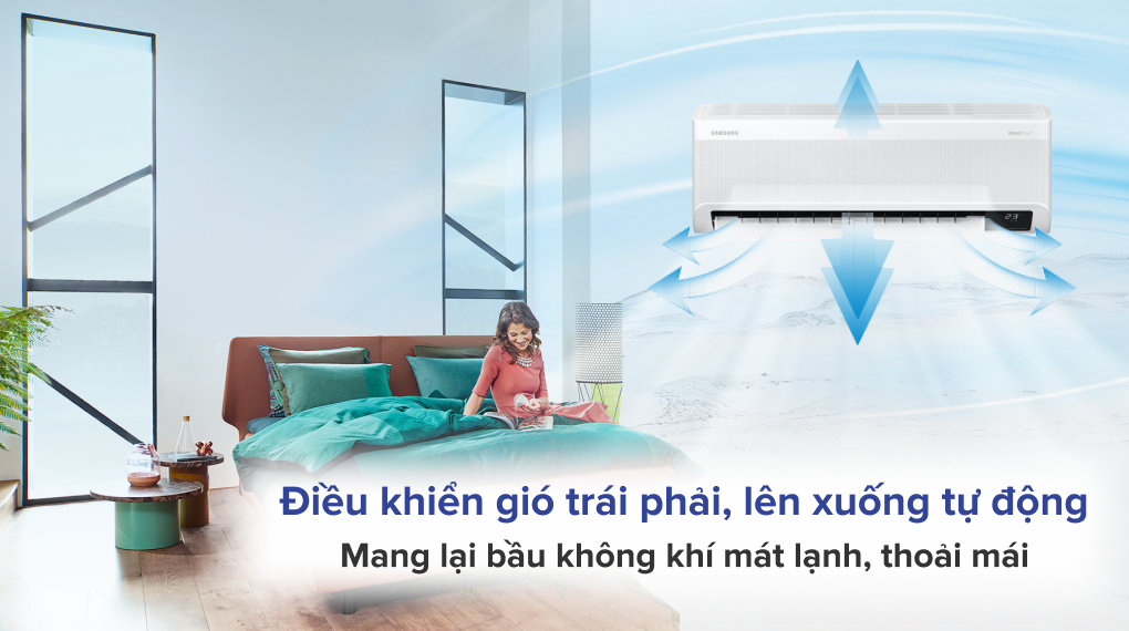 Máy lạnh Samsung Inverter 1.5 HP AR13CYHAAWKNSV - Cơ chế thổi gió