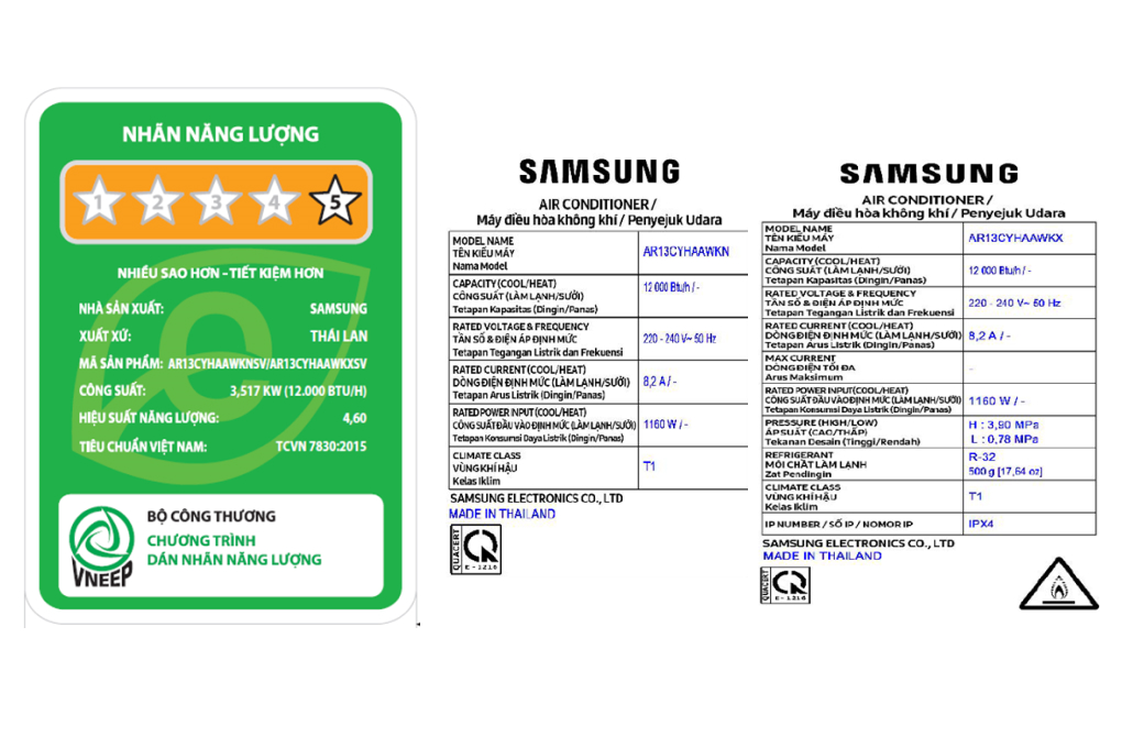 Điều hòa Samsung Wind-Free Inverter 12000 BTU AR13CYHAAWKNSV Màu Trắng